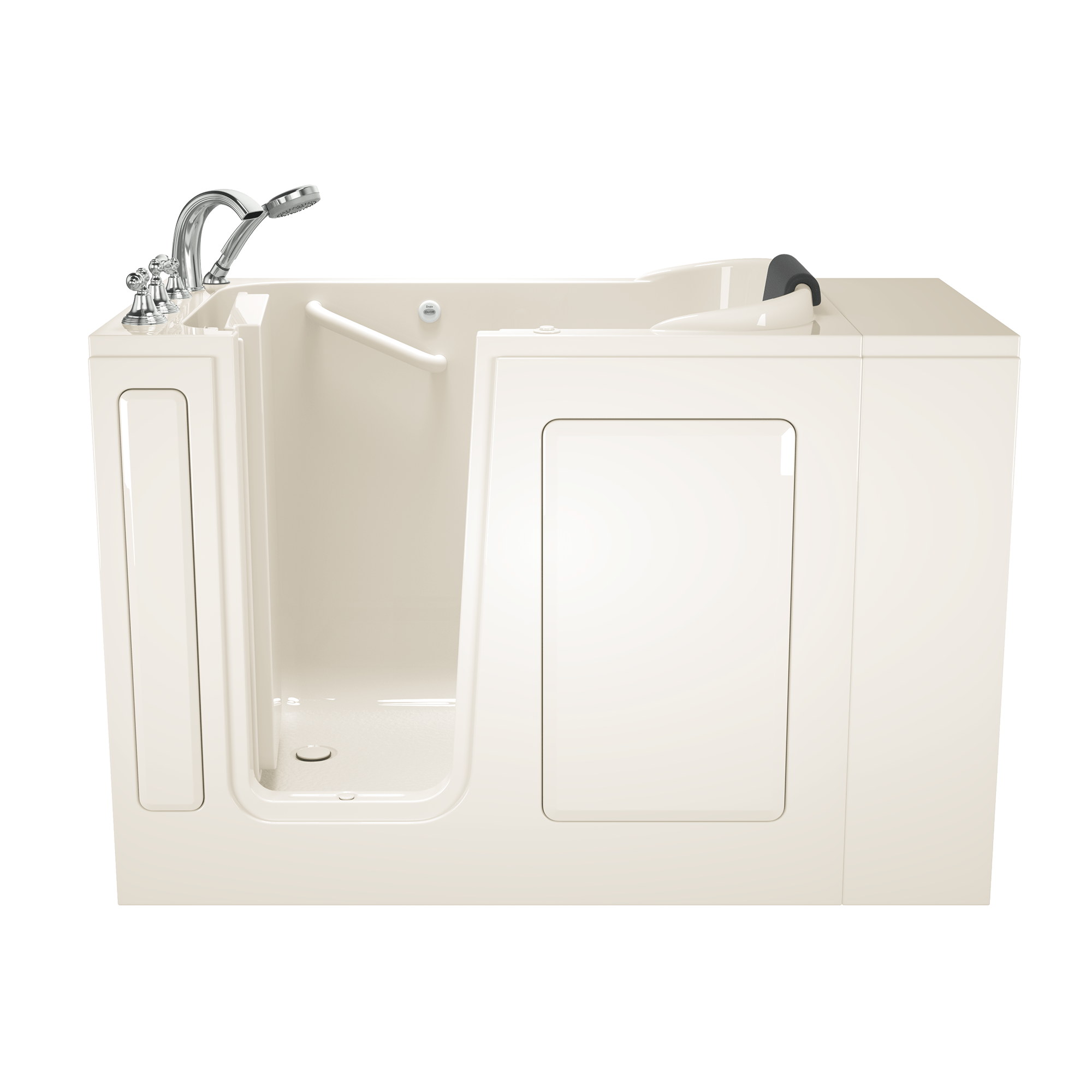 Gelcoat Premium Series 28 x 48-Inch Walk-in Tub With Air Spa System - Left-Hand Drain With Faucet